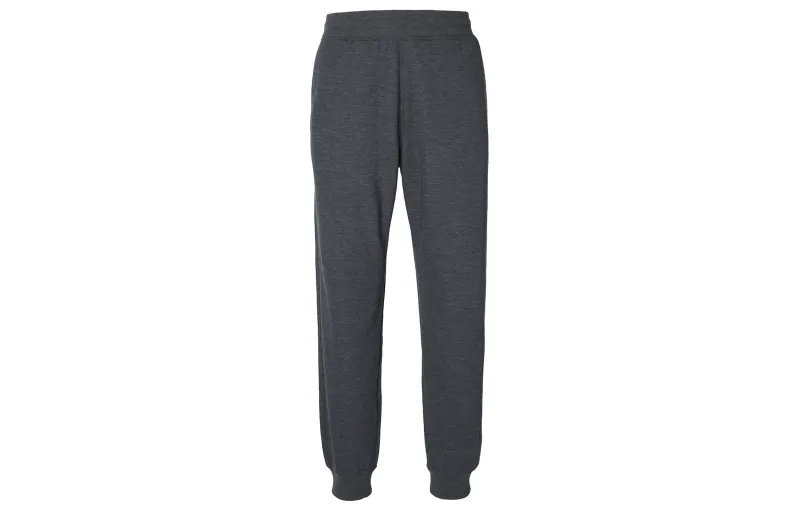 UNIQLO Thermal Solid Color Elastic Cuff Fleece Lined Knitted Sweatpants Unisex Dark Gray