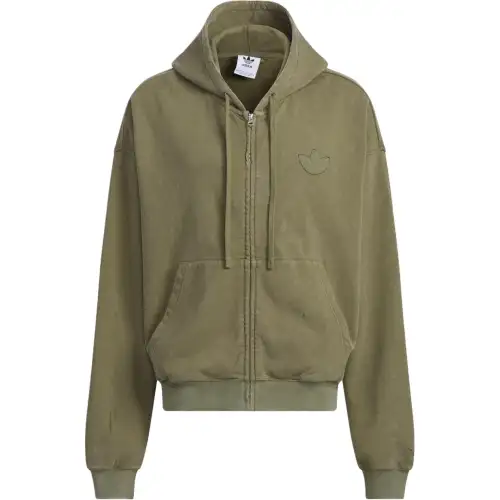 Adidas Originals WASHED HOODED JACKET Jackets & Coats Men's Strata Olive Green