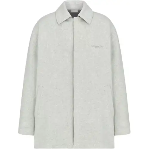 DIOR Homme Logo Detailed Knitted Coat