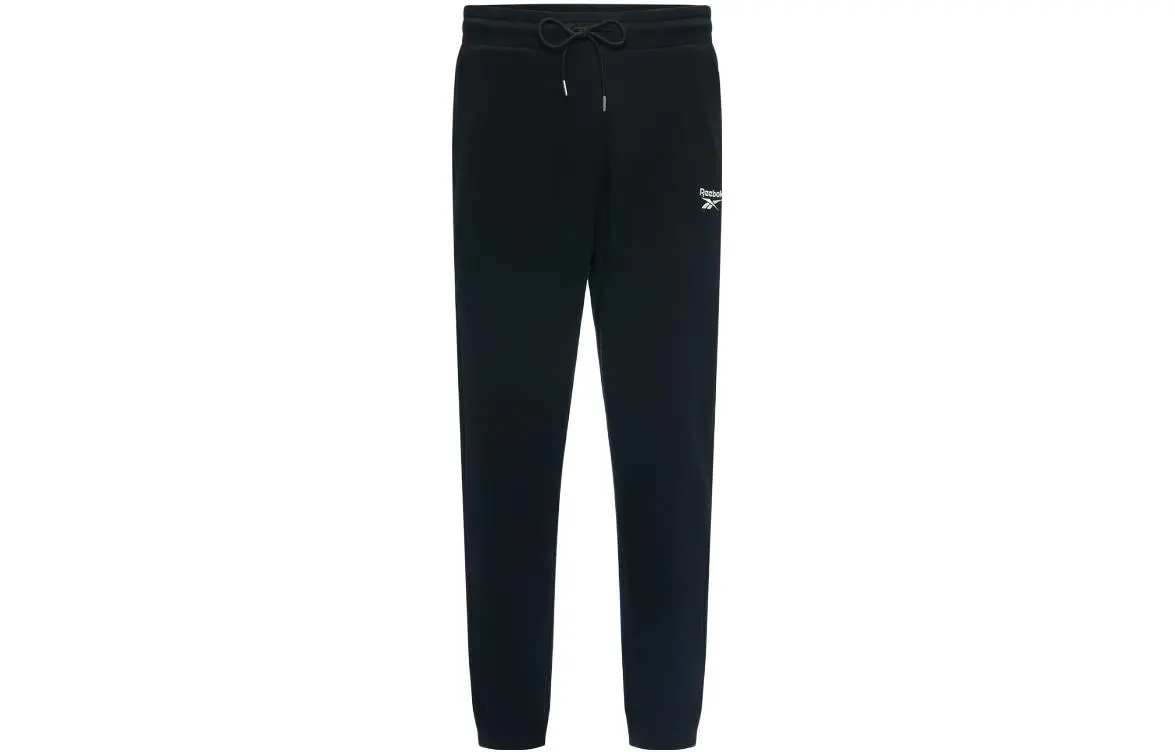 Reebok Knitted Sweatpants Unisex Black Moderate Cuffed Pants