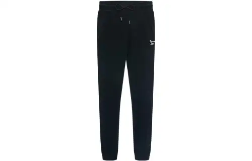 Reebok Knitted Sweatpants Unisex Black Moderate Cuffed Pants
