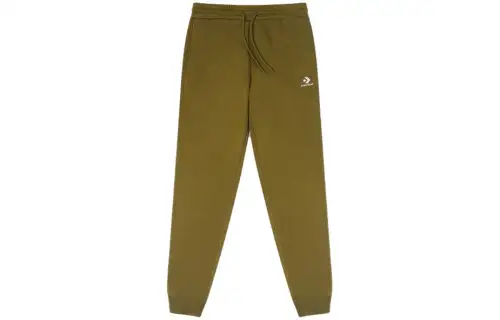 Converse Knitted Sweatpants Unisex Olive Moderate Cuffed Pants