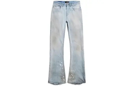 Balenciaga Distressed Effect Flared Jeans