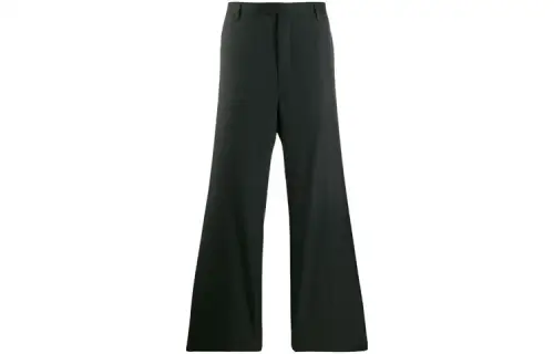 PRADA Casual Pants Men's Black Moderate Wide Leg Pants