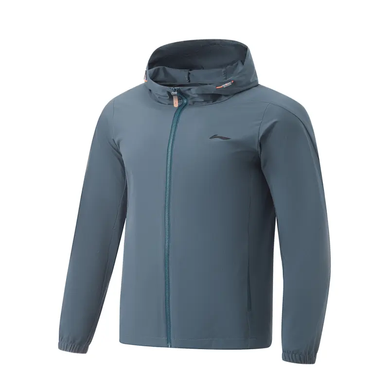 Li Ning Fitness Series Trench Coat Men's Snail Dark Cyan