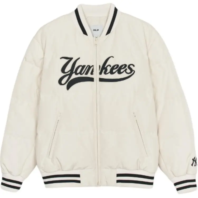 MLB Varsity New York Yankees Down Jacket Unisex White