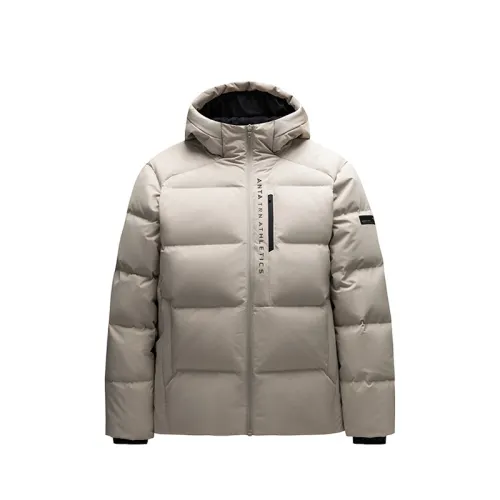 Anta Variety Training Collection Down Jacket Men's Light Chestnut Gray