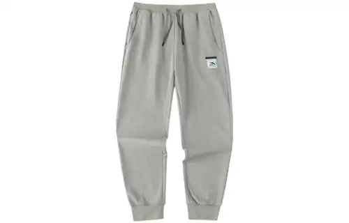 ANTA Variety Training Collection Knitted Sweatpants Men's Wander Gray Moderate Other