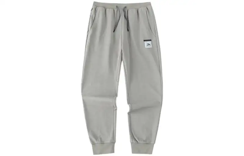 ANTA Variety Training Collection Knitted Sweatpants Men's Wander Gray Moderate Other