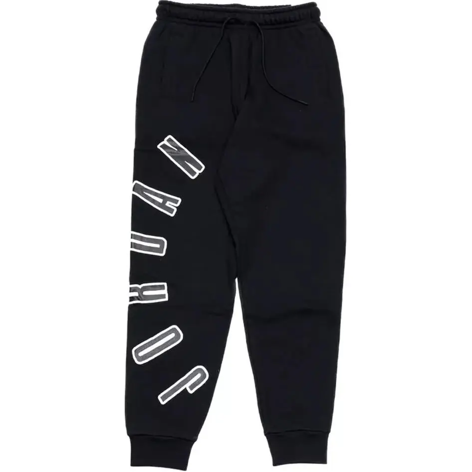 Jordan Flight MVP Knitted Sweatpants Men's Black Moderate Cuffed Pants