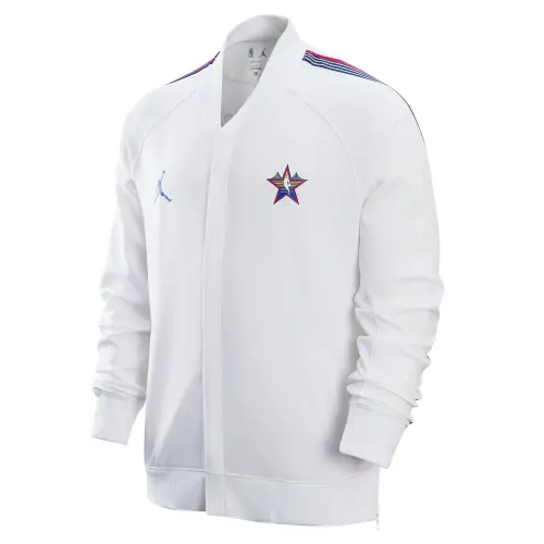 Jordan x NBA All Star Jacket Men's White/Straw Blue