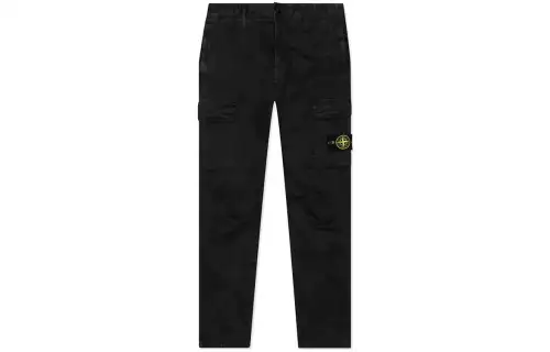 STONE ISLAND SS22 Casual Pants Unisex Black