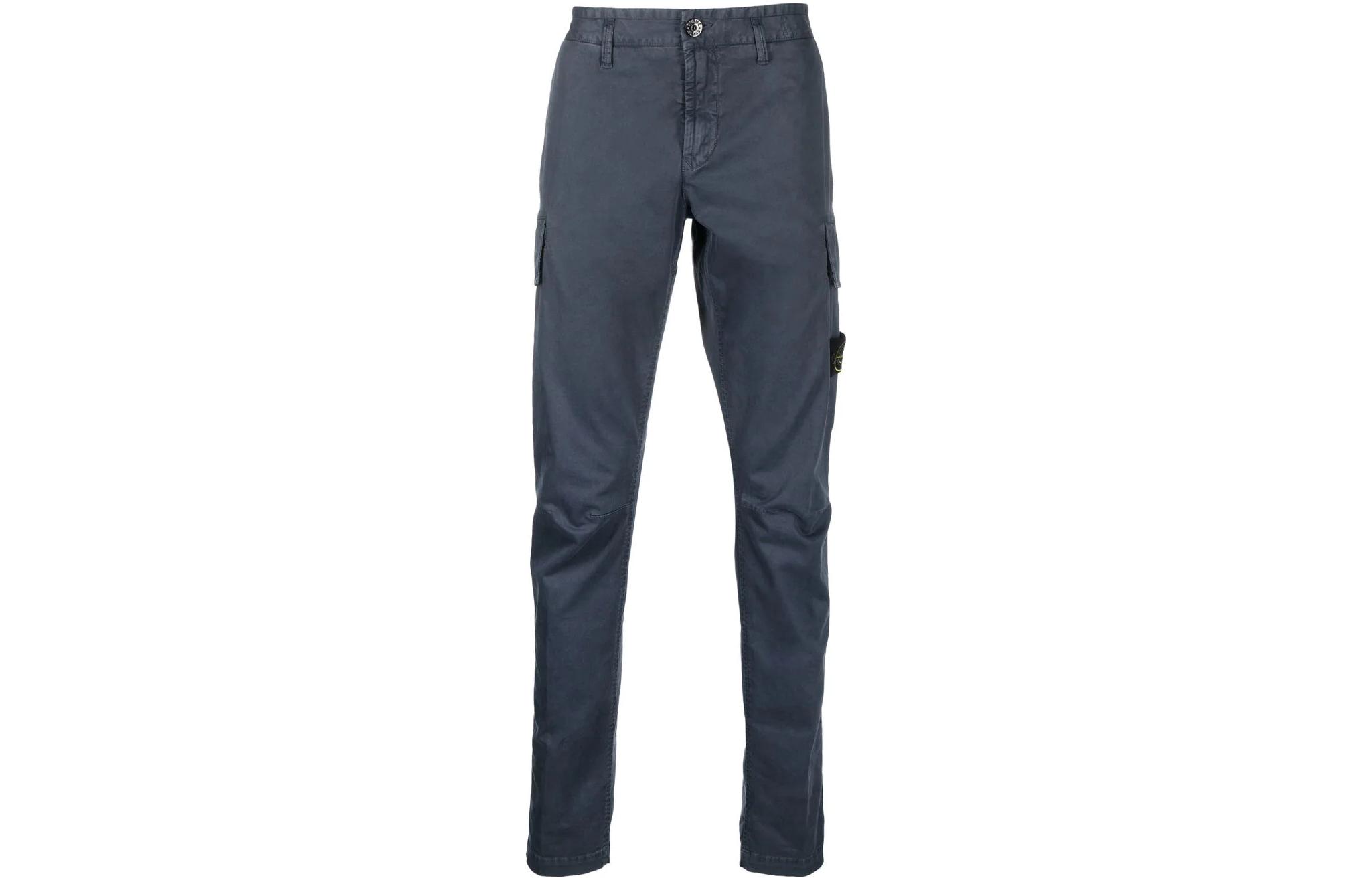 STONE ISLAND Casual Pants Men's Blue Moderate Slim Fit Pants