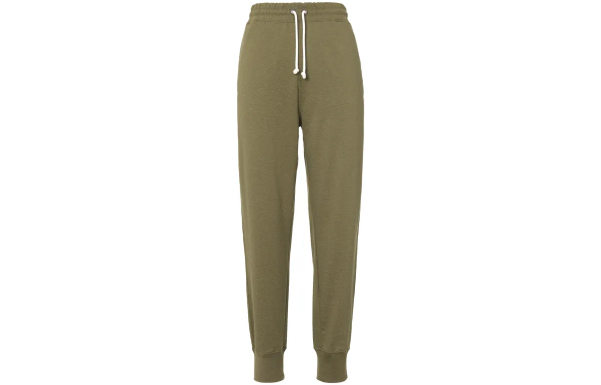 THE NORTH FACE Knitted Sweatpants Men's Olive Moderate Cuffed Pants