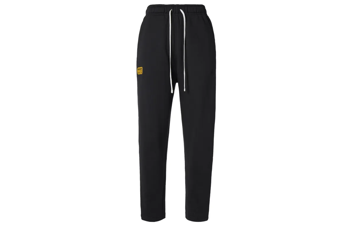 Jordan 13 Solid Color Fleece Lined Elastic Cuff Casual Knitted Sweatpants Men's