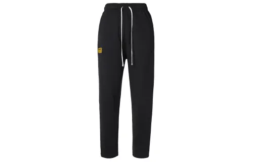 Jordan 13 Solid Color Fleece Lined Elastic Cuff Casual Knitted Sweatpants Men's