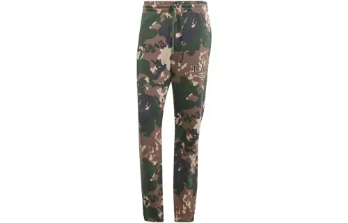 Adidas Originals AAC CAMO Knitted Sweatpants Men's Dark Green Moderate Cuffed Pants