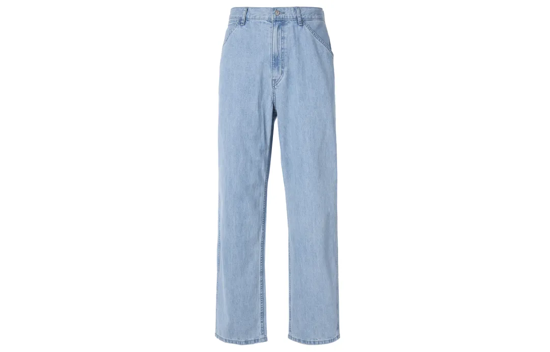 UNIQLO Jeans Unisex Sky Blue Moderate Wide Leg Pants