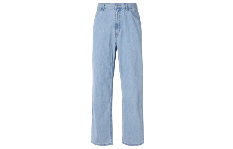 UNIQLO Jeans Unisex Sky Blue Moderate Wide Leg Pants