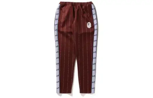 Bape Text Stripe Jersey Pants