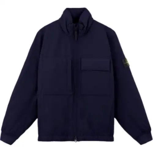 STONE ISLAND High-Neck Zipped Jacket