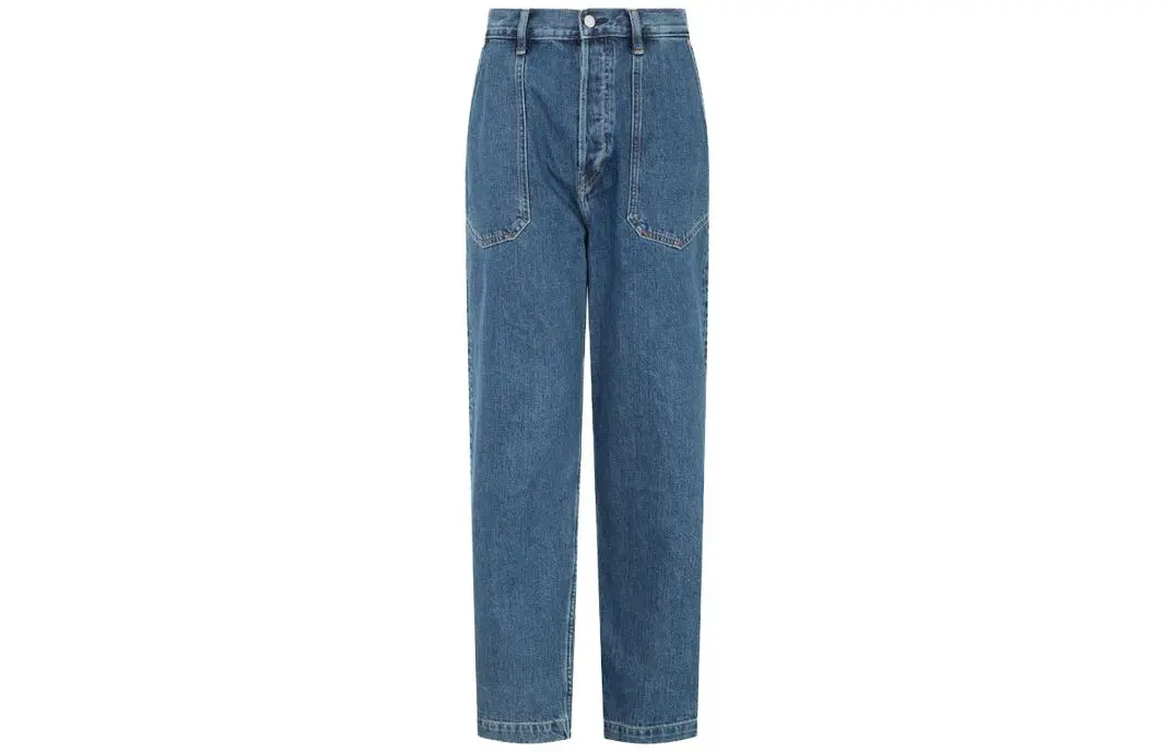 Calvin Klein Jeans Unisex Blue Moderate Straight Fit Pants