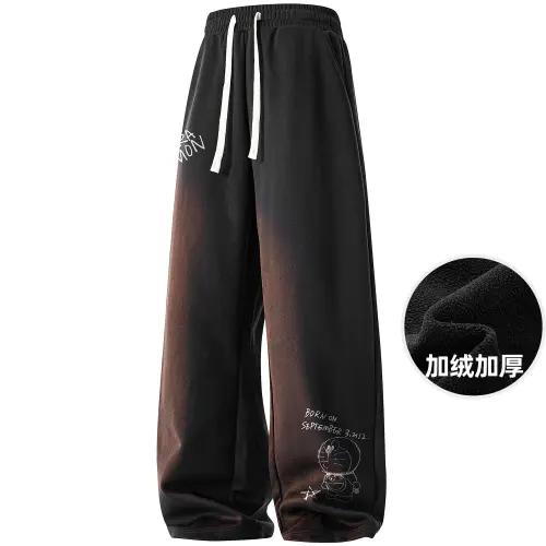 DoraemonA Knitted Sweatpants Regular Edition/Fleece Lined And Thickened Unisex