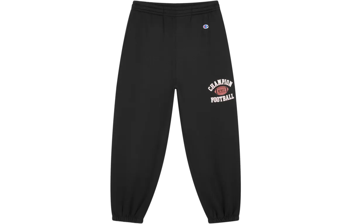 Champion Action Style FW23 Micro Stretch Thickened And Fleece Lined American Casual Print Stretch Elastic Cuff