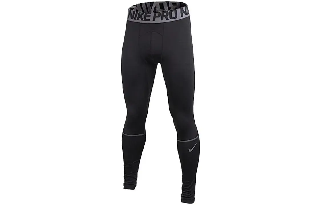 Nike Knitted Sweatpants Men's Black Moderate Slim Fit Pants