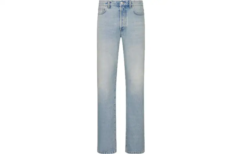 DIOR Homme Logo Patch Straight Leg Jeans