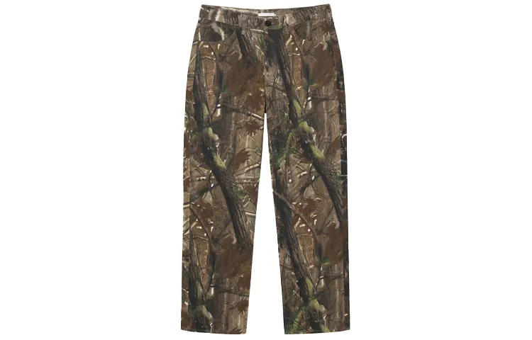 Stussy X OUR LEGACY Casual Pants Men's Camouflage Moderate Straight Fit Pants