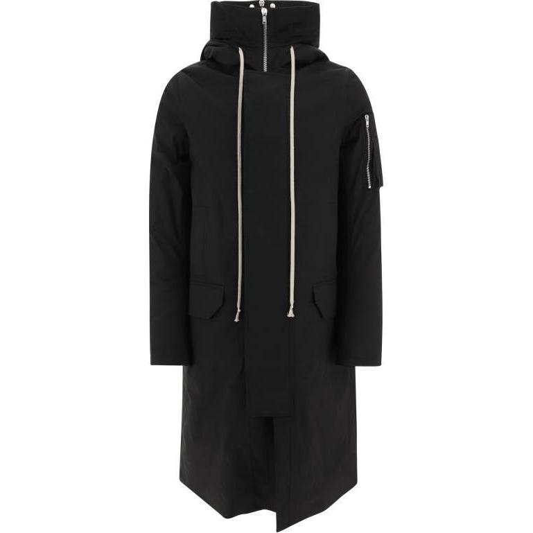 RICK OWENS Drkshdw Drawstring Hooded Coat