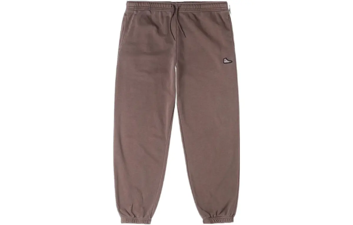 Converse Knitted Sweatpants Unisex Brown Moderate Cuffed Pants