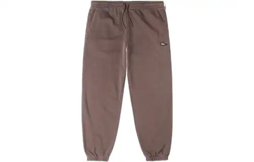 Converse Knitted Sweatpants Unisex Brown Moderate Cuffed Pants