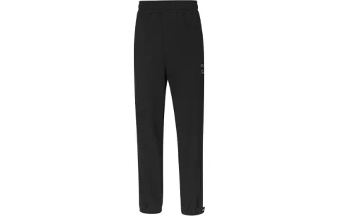 PUMA X Maison Kitsune Casual Pants Unisex Black Moderate Straight Fit Pants