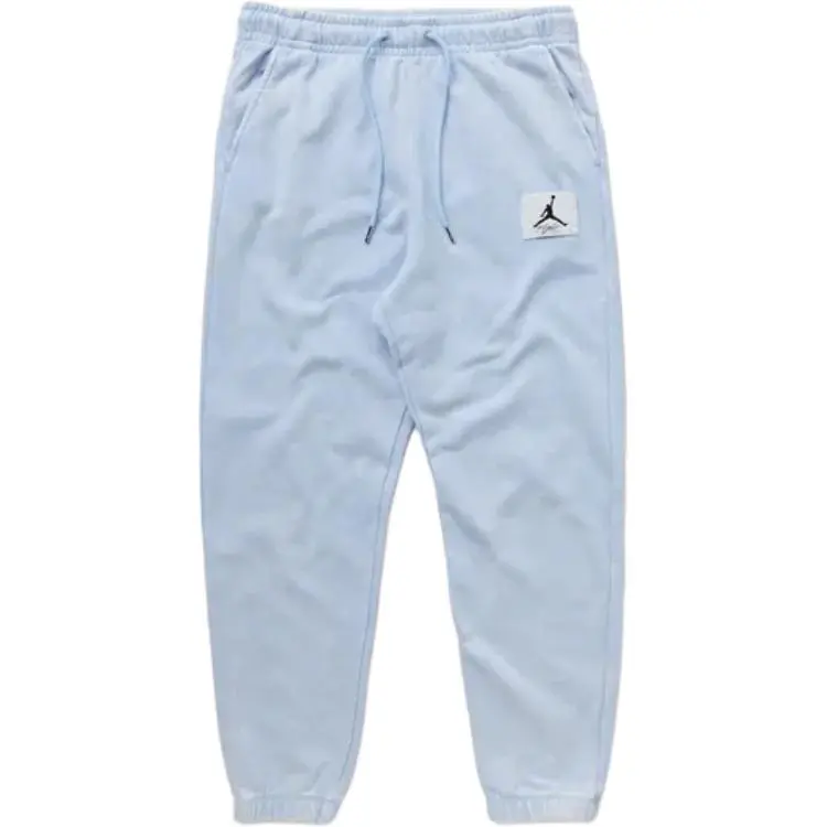 Jordan Flight Knitted Sweatpants Men's Ice Blue Moderate Cuffed Pants