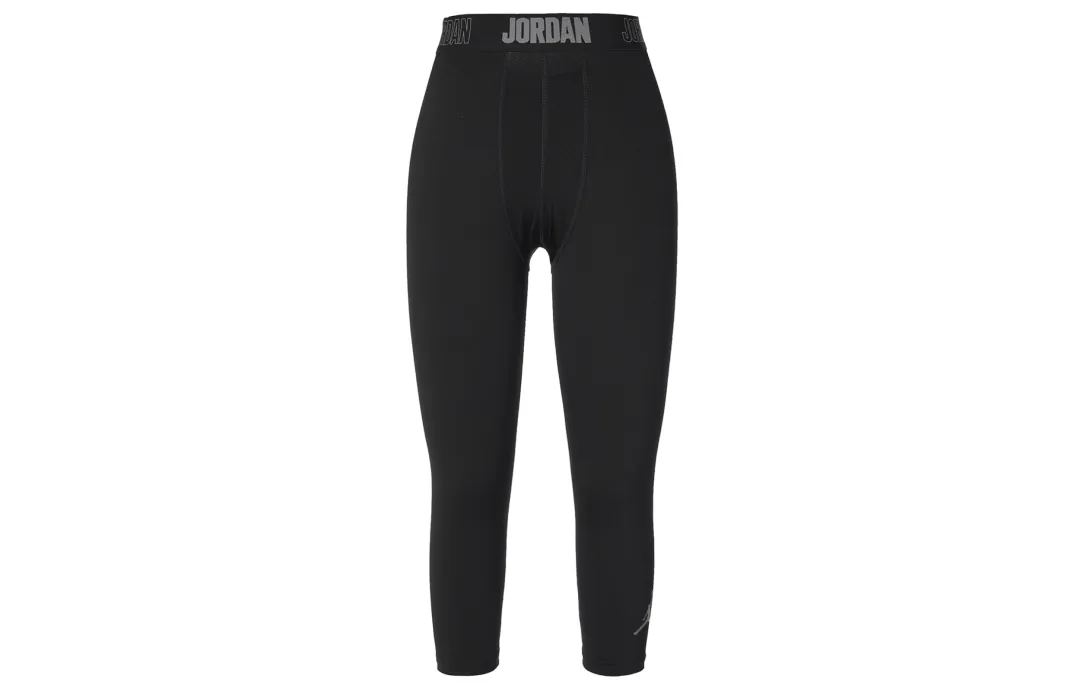 Jordan Air Jordan 23 Knitted Sweatpants Men's Black Moderate Slim Fit Pants