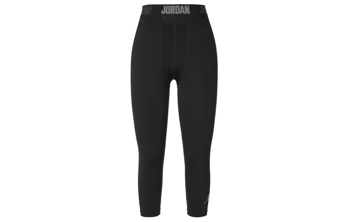 Jordan Air Jordan 23 Knitted Sweatpants Men's Black Moderate Slim Fit Pants