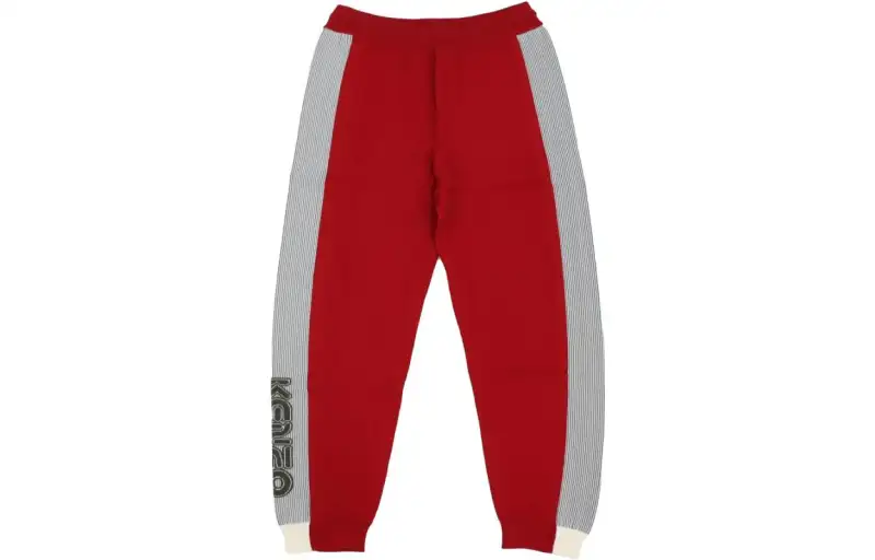 KENZO Knitted Sweatpants Men's Red