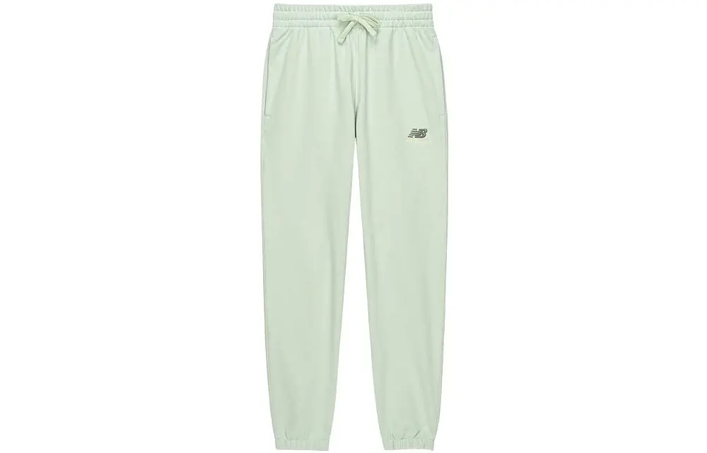 New Balance Knitted Sweatpants Unisex Green Moderate Cuffed Pants