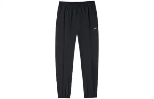 ANTA Casual Pants Men's Black Moderate Cuffed Pants