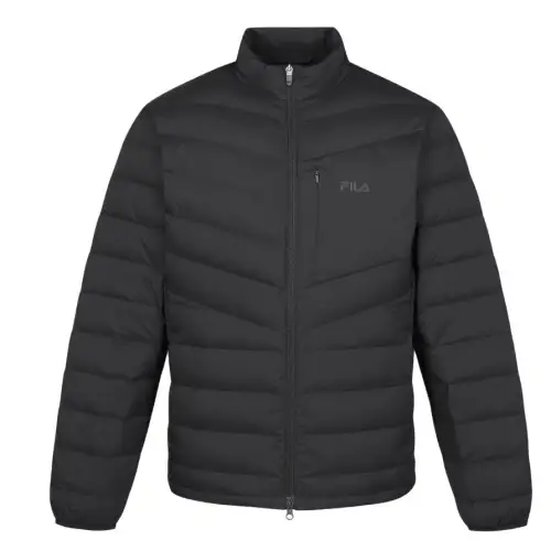 FILA Down Jackets Men's Black Stand Collar Moderate Other
