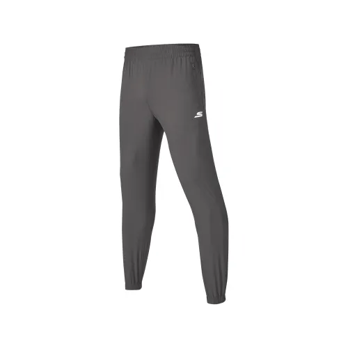 Skechers Knitted Sweatpants Men's Magnet Gray 005H Moderate Cuffed Pants