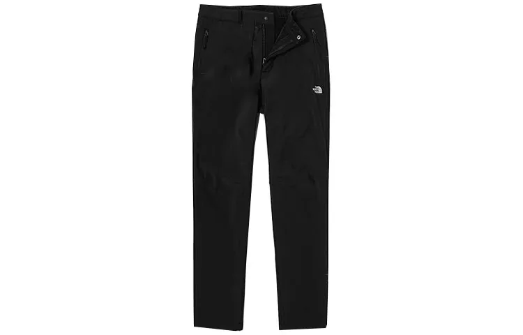 THE NORTH FACE Outdoor Thermal Water Repellent Straight Fit Hiking Fleece Lined Casual Pants Men's Black