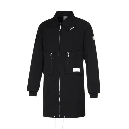 PUMA Trench Coats Men's Black Lapel Moderate