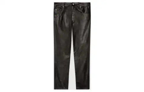 GUCCI Casual Pants Men's Black Moderate Slim Fit Pants