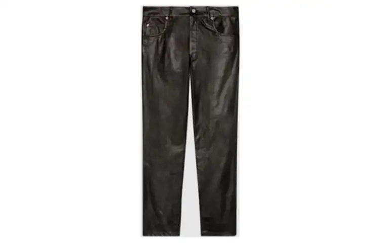 GUCCI Casual Pants Men's Black Moderate Slim Fit Pants