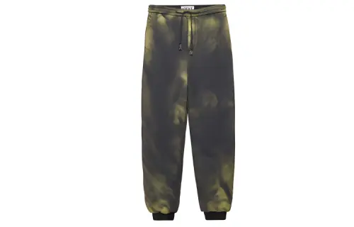 LOEWE Knitted Sweatpants Men's Green Thickened Cuffed Pants