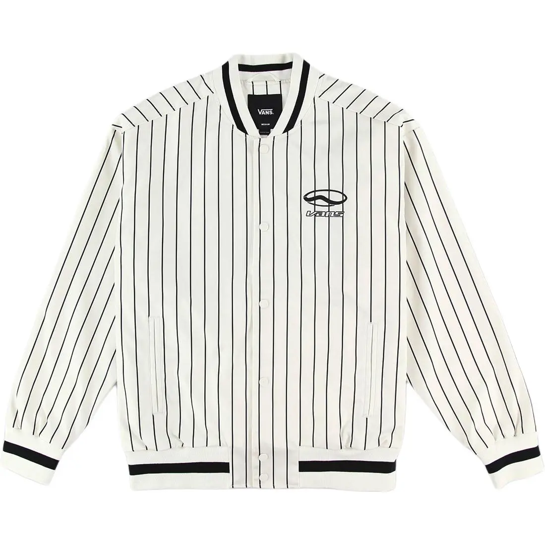 Vans Jackets Men's White Baseball Collar Moderate