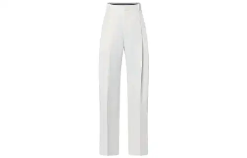 LOUIS VUITTON New Quarterly Products Of LV Casual Pants Men's White Moderate Straight Fit Pants